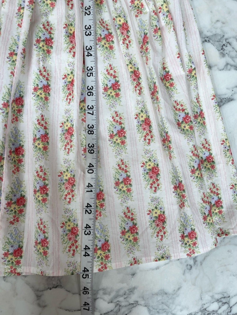 Petal & Pup Gabriela flower bouquet print maxi dress ivory pink cottagecore S - Picture 9 of 15